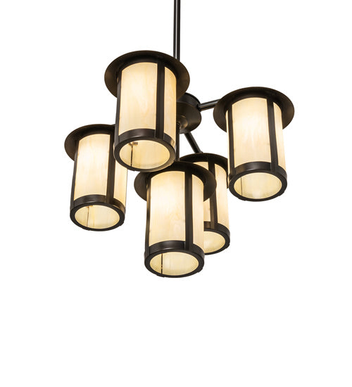 Meyda Tiffany Fulton 241310 Chandelier Light - Craftsman Brown