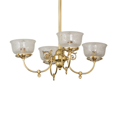 Meyda Tiffany Revival 241993 Chandelier Light - Polished Brass