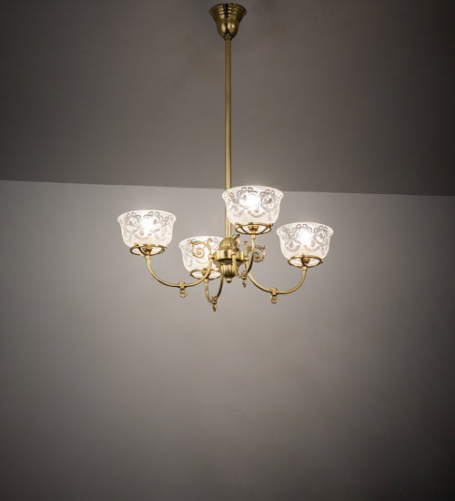 Meyda Tiffany Revival 241993 Chandelier Light - Polished Brass