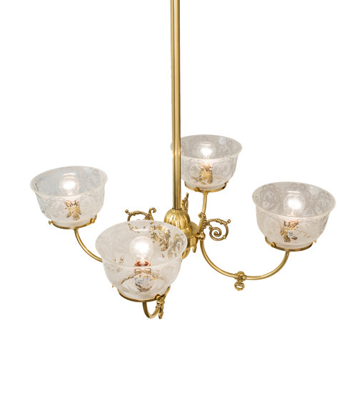 Meyda Tiffany Revival 241993 Chandelier Light - Polished Brass
