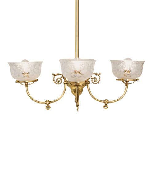Meyda Tiffany Revival 241993 Chandelier Light - Polished Brass