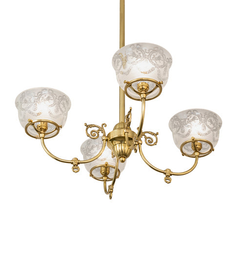 Meyda Tiffany Revival 241993 Chandelier Light - Polished Brass