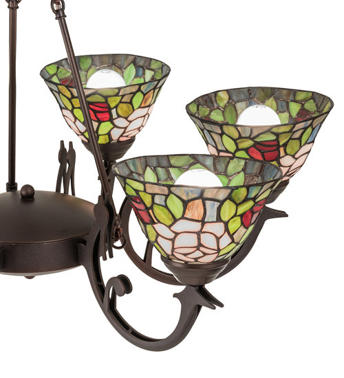 Meyda Tiffany Tiffany Rosebush 72651 Chandelier Light -