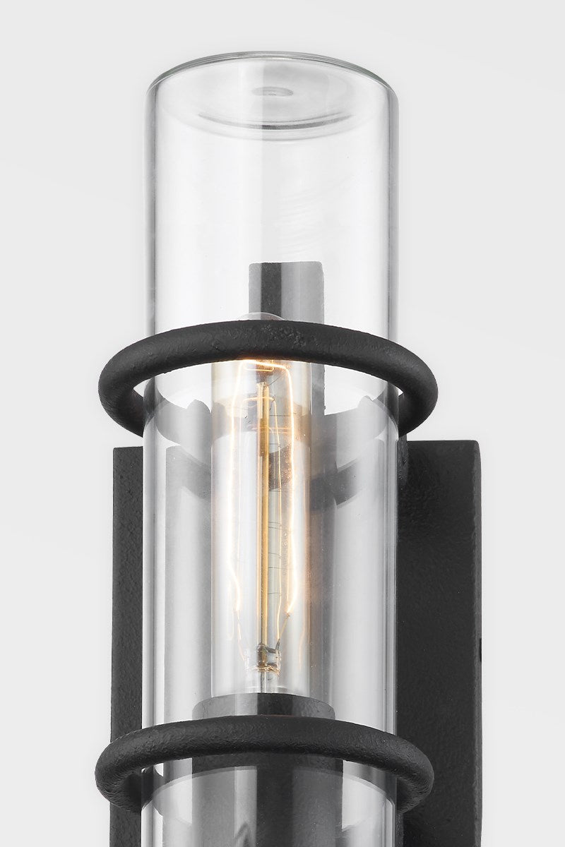 Troy Lighting B3920-FOR Elm One Light Wall Sconce Outdoor Bronze / Dark