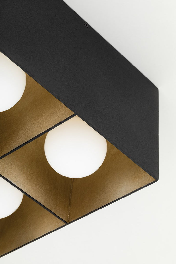 Troy Felix C2504-TBK/WSL Ceiling Light - Texture Black/Warm Silver