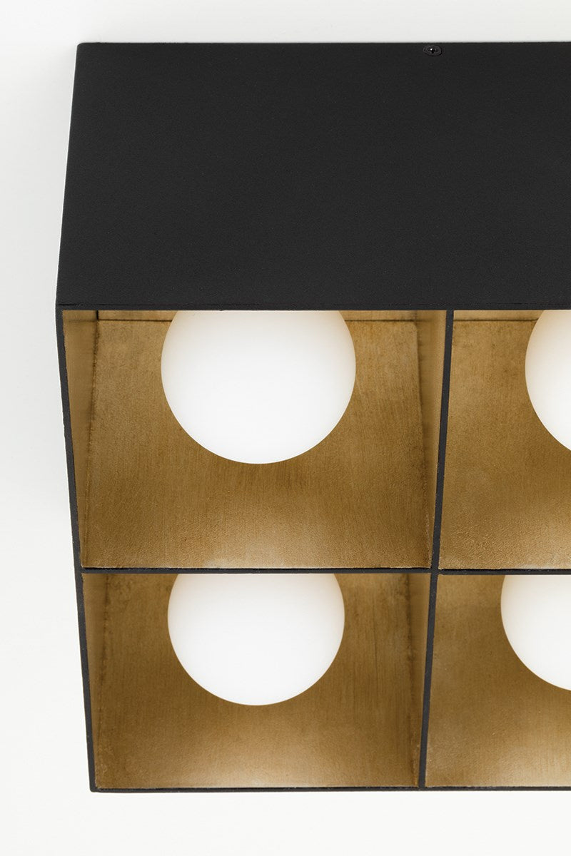 Troy Felix C2504-TBK/WSL Ceiling Light - Texture Black/Warm Silver