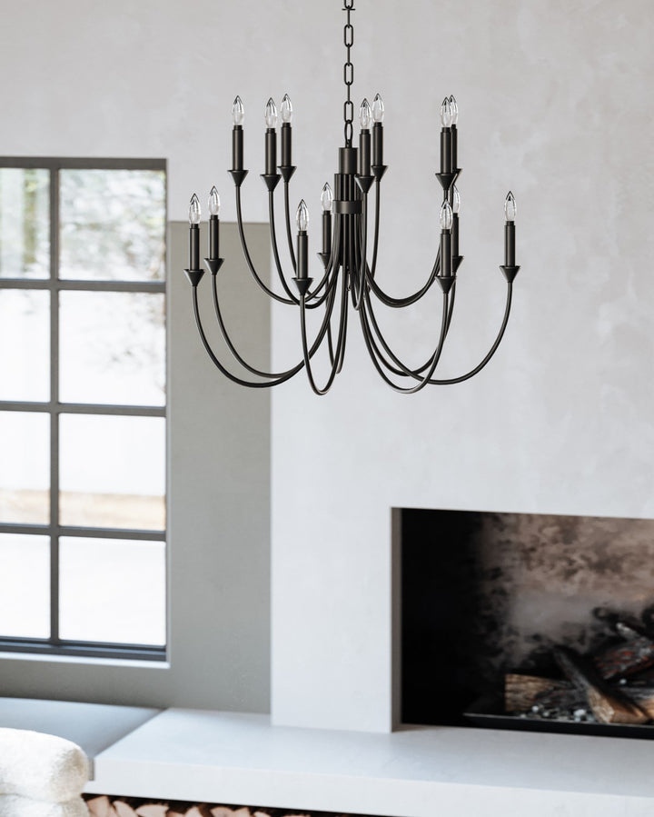 Troy Cate F1007-FOR Chandelier Light - Forged Iron