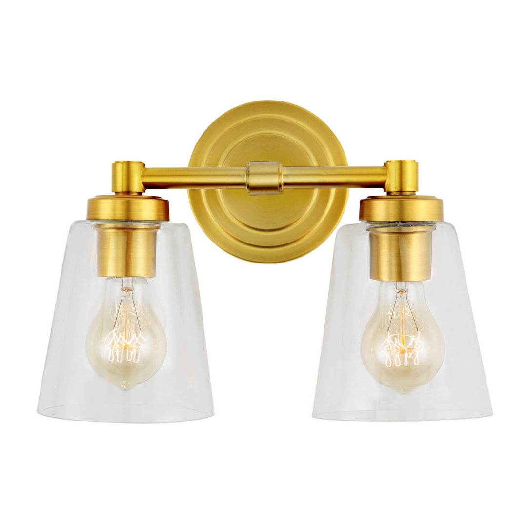 JVI Designs Wilshire 462-10 Bath Vanity Light 13 in. wide - Satin Brass