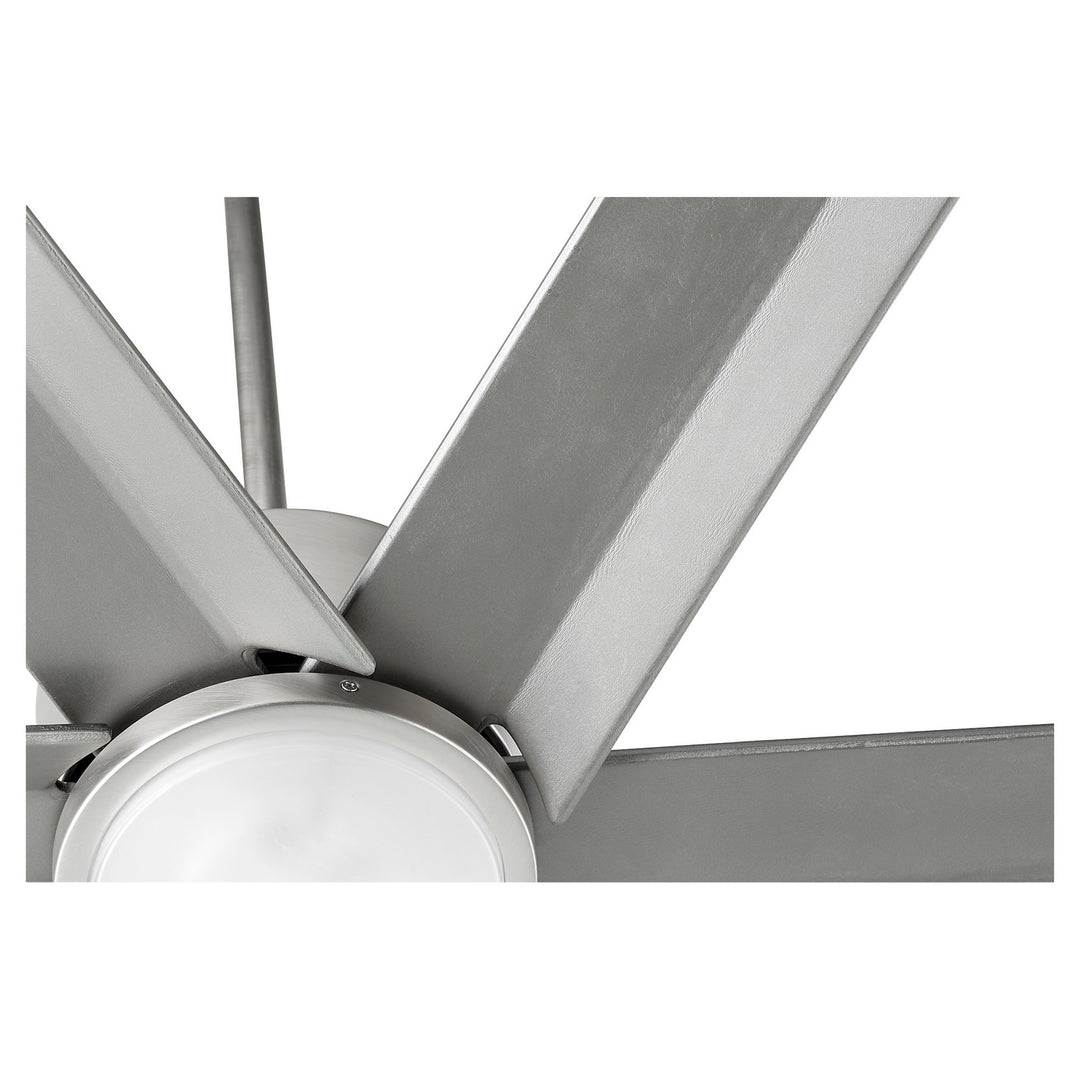 Quorum Titus 20806-65 Ceiling Fan - Satin Nickel, Silver