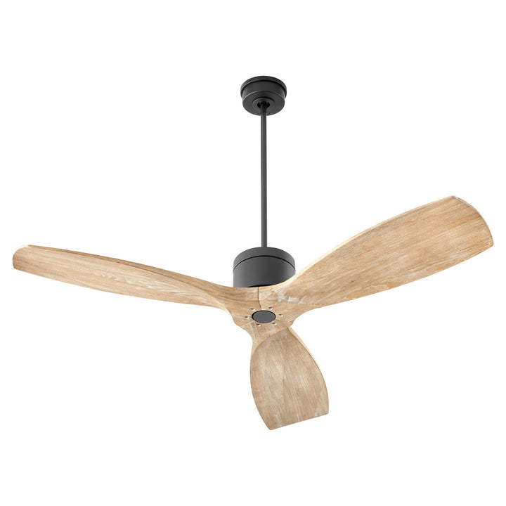 Quorum Lurus 30643-59 Ceiling Fan - Matte Black, Weathered Gray