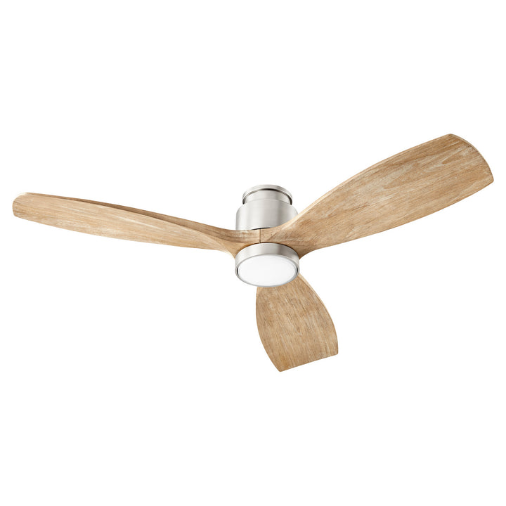 Quorum Lurus 30643-65 Ceiling Fan - Satin Nickel, Weathered Gray