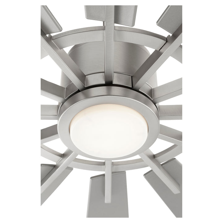 Quorum Cirque 46012-65 Ceiling Fan 60 in. - Satin Nickel, Silver