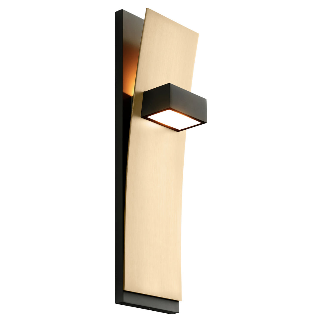 Oxygen Dario 3-400-1540 Wall Sconce Light - Black W/ Aged Brass