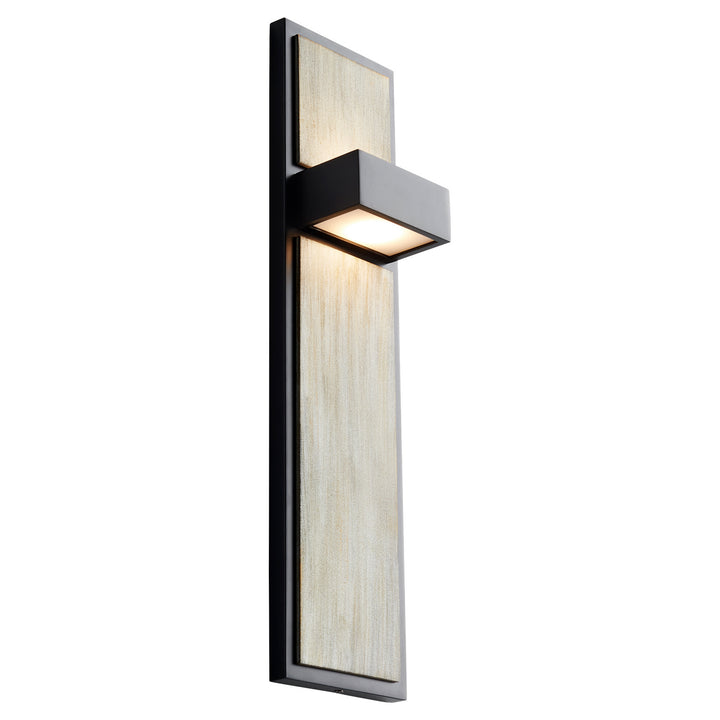 Oxygen Guapo 3-401-1541 Wall Sconce Light - Black W/ Weathered Oak