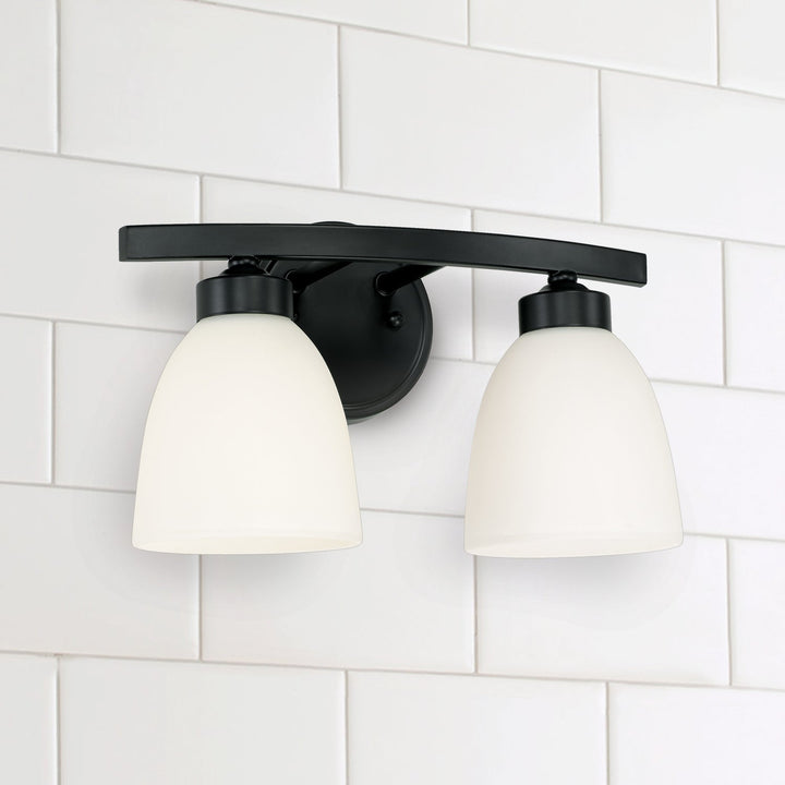 Capital Jameson 114321MB-333 Bath Vanity Light 13 in. wide - Matte Black