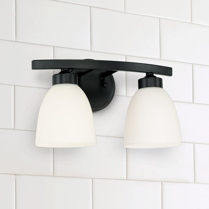 Capital Jameson 114321MB-333 Bath Vanity Light 13 in. wide - Matte Black