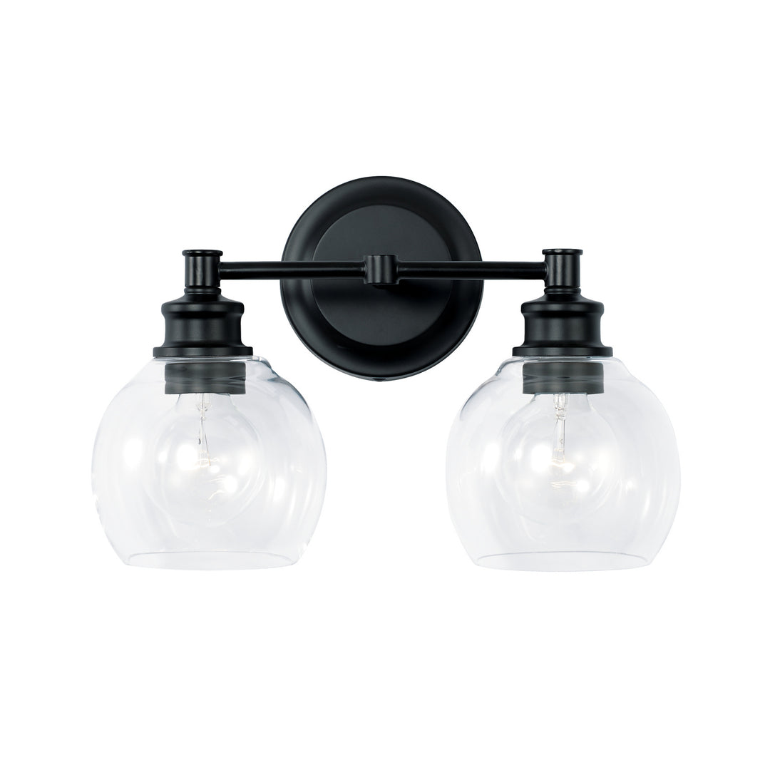 Capital Mid Century 121121MB-426 Bath Vanity Light 15 in. wide - Matte Black