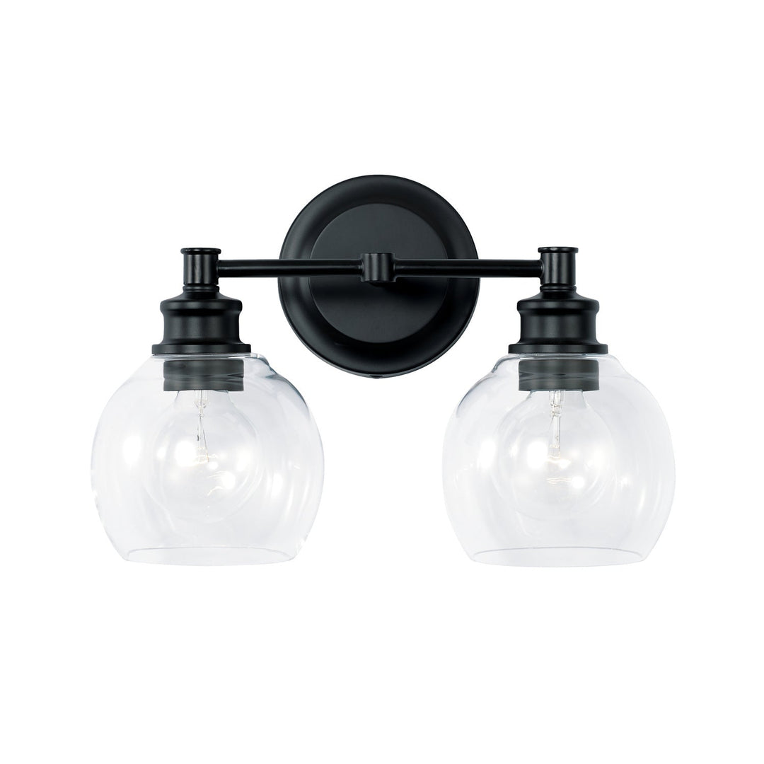 Capital Mid Century 121121MB-426 Bath Vanity Light 15 in. wide - Matte Black