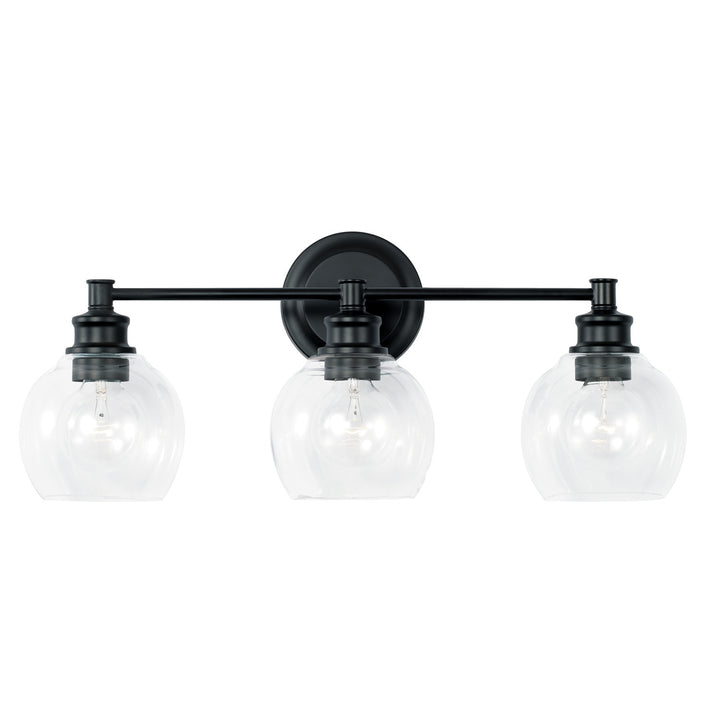Capital Mid Century 121131MB-426 Bath Vanity Light 24 in. wide - Matte Black