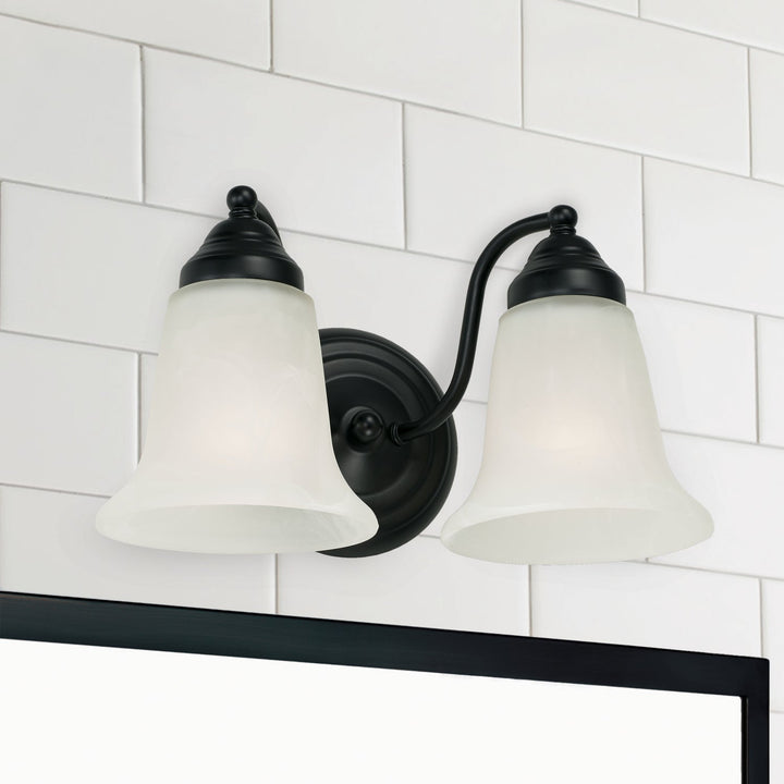 Capital Brady 1362MB-117 Bath Vanity Light 12 in. wide - Matte Black