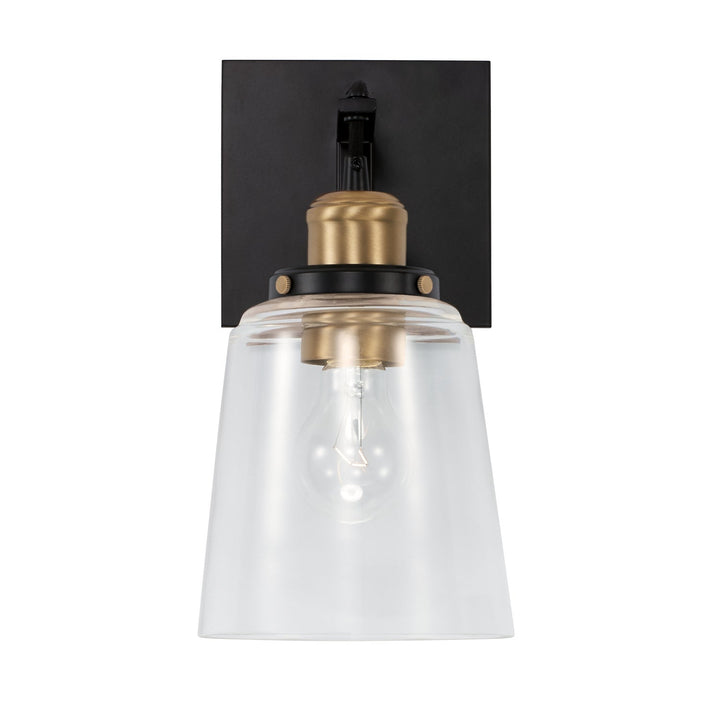 Capital Fallon 3711AB-135 Wall Sconce Light - Aged Brass and Black