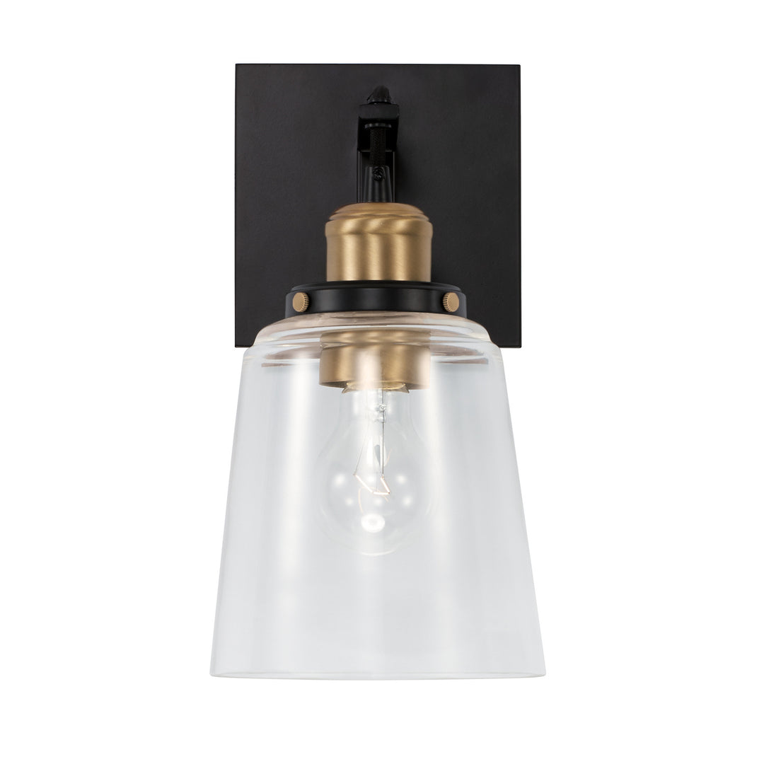 Capital Fallon 3711AB-135 Wall Sconce Light - Aged Brass and Black