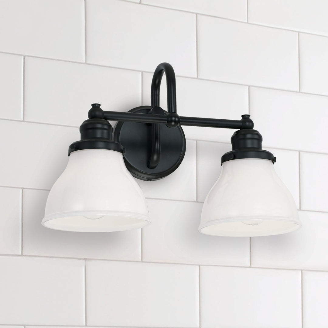 Capital Baxter 8302MB-128 Bath Vanity Light 17 in. wide - Matte Black