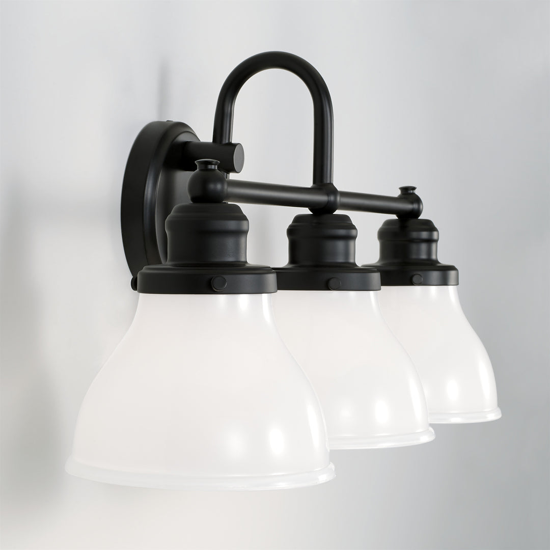 Capital Baxter 8303MB-128 Bath Vanity Light 25 in. wide - Matte Black