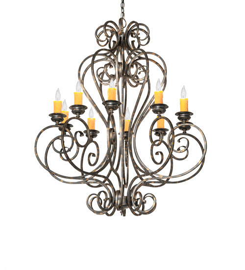 Meyda Tiffany Fernando 243808 Chandelier Light - French Bronzed