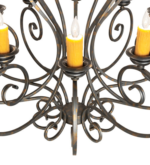 Meyda Tiffany Fernando 243808 Chandelier Light - French Bronzed