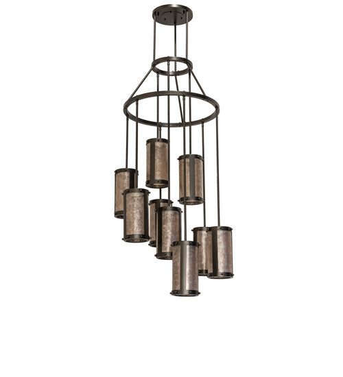Meyda Tiffany Cartier 245270 Chandelier Light - Oil Rubbed Bronze