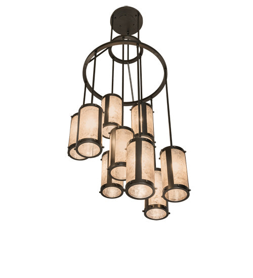 Meyda Tiffany Cartier 245270 Chandelier Light - Oil Rubbed Bronze