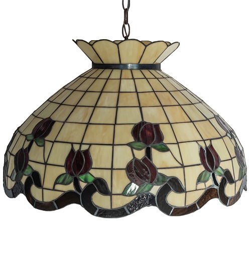 Meyda Tiffany Roseborder 245984 Chandelier Light - Mahogany Bronze