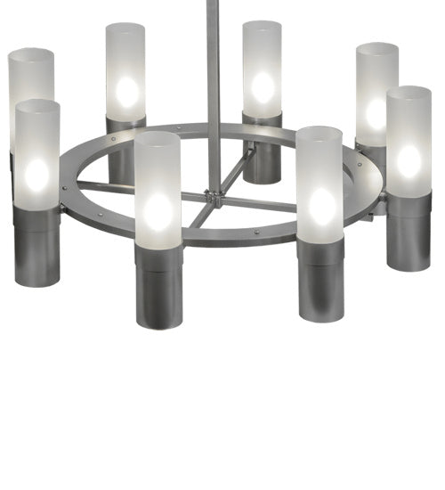 Meyda Tiffany Farmington 246143 Chandelier Light - Nickel