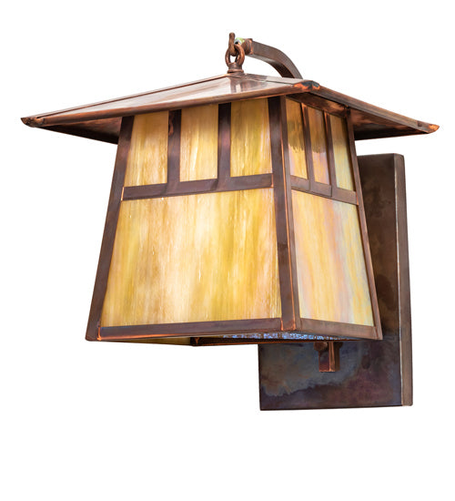 Meyda Tiffany Lighting 54786 Stillwater One Light Wall Sconce Outdoor Bronze / Dark