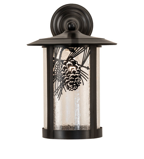 Meyda Tiffany Lighting 91383 Fulton One Light Wall Sconce Outdoor Bronze / Dark