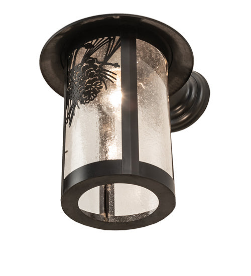 Meyda Tiffany Lighting 91383 Fulton One Light Wall Sconce Outdoor Bronze / Dark