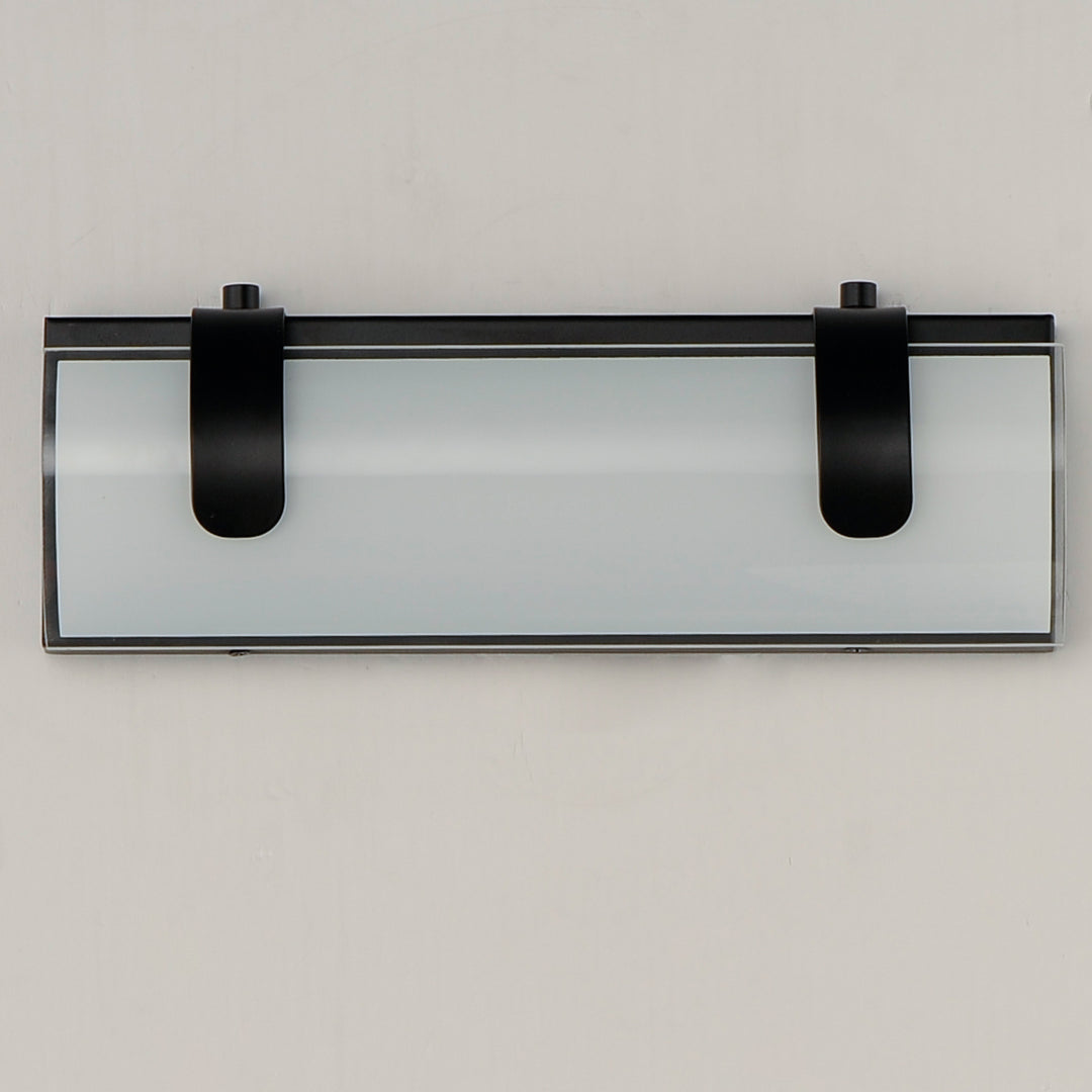 ET2 by Maxim Clutch E25131-92BK Bath Vanity Light 13 in. wide - Black