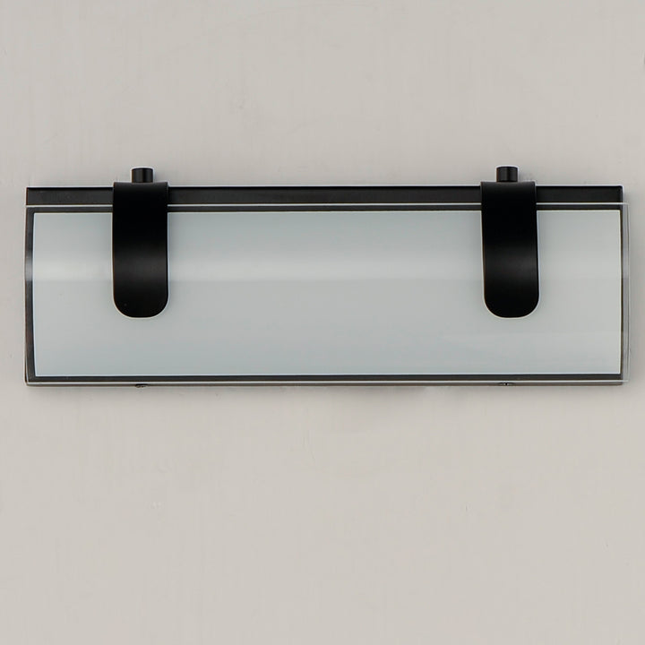 ET2 by Maxim Clutch E25131-92BK Bath Vanity Light 13 in. wide - Black
