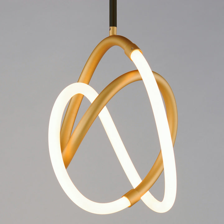 ET2 by Maxim Mobius E25092-01BKGLD Pendant Light - Black / Gold