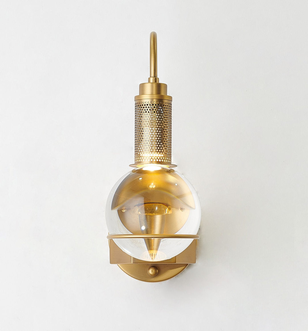 Bethel International MU90W12BR Wall Sconce Light - Antique Brass