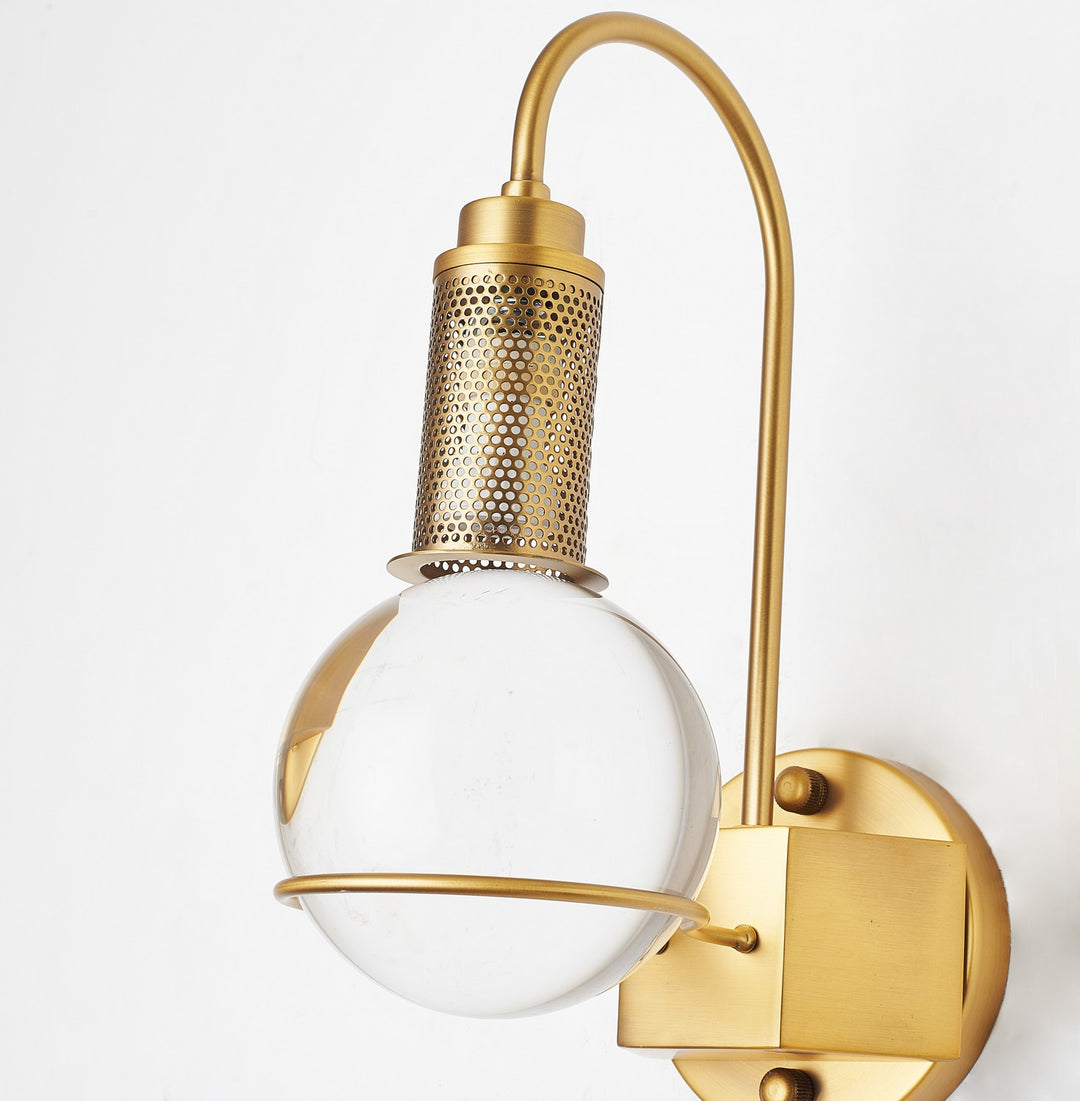 Bethel International MU90W12BR Wall Sconce Light - Antique Brass