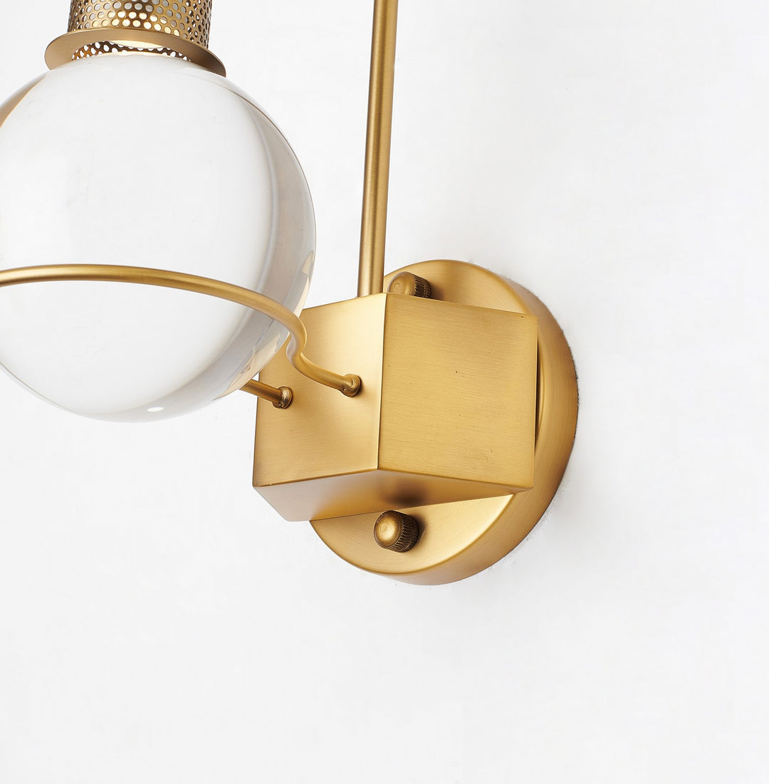 Bethel International MU90W12BR Wall Sconce Light - Antique Brass
