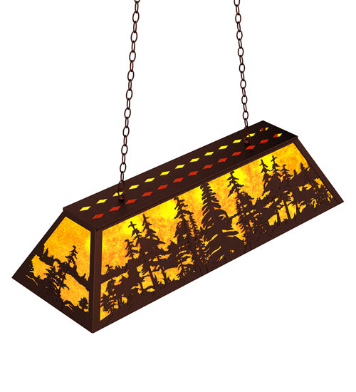 Meyda Tiffany Tall Pines 121583 Pendant Light - Rust