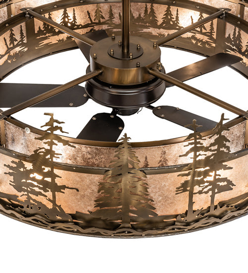 Meyda Tiffany Tall Pines 239525 Ceiling Fan - Antique Copper