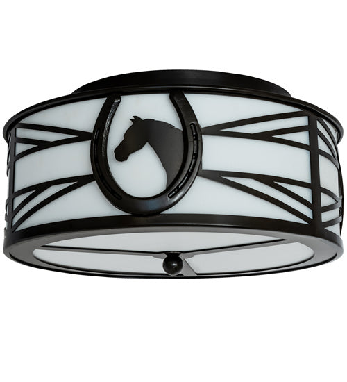 Meyda Tiffany Horseshoe 242550 Ceiling Light - Timeless Bronze