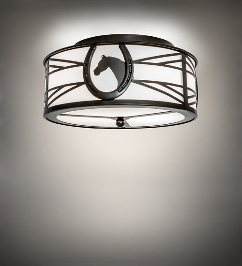 Meyda Tiffany Horseshoe 242550 Ceiling Light - Timeless Bronze