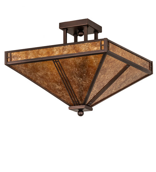 Meyda Tiffany Prairie Loft 243280 Ceiling Light - Mahogany Bronze