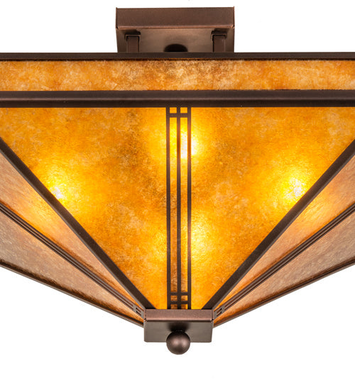 Meyda Tiffany Prairie Loft 243280 Ceiling Light - Mahogany Bronze