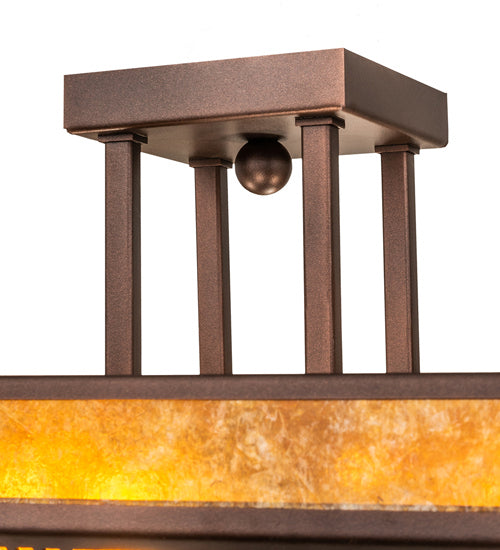 Meyda Tiffany Prairie Loft 243280 Ceiling Light - Mahogany Bronze